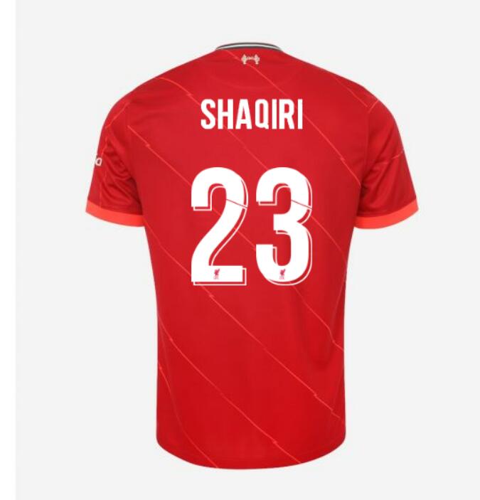 2021/22 Liverpool Cup Home Kit Soccer Jersey with SHAQIRI 23 printing